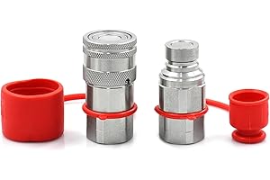 Sewtanc lat face hydraulic couplers 1/2Quickconnection coupler with dust cap fittings