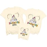 MYHALF Magical Family Shirts Matching 2025 Vacation Family Matching Outfits Mom and Mini Cute Summer Trip Clothes