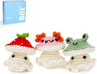 CROCHET BOX Beginner Animal Crochet Kit for Adults with Tutorial Video