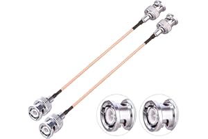 BNC Coaxial Cable RG316 BNC Male to BNC Male Coax Antenna Extension Cable 6inch(15cm) for CCTV/Camera/DVR BNC 50 Ohm Coax Cab