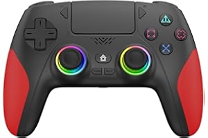 IWGAME Wireless Controller for PS-5/PC, Hall Effect Joysticks & Triggers Gaming Controller with Programmable/Remap/Turbo/LED 
