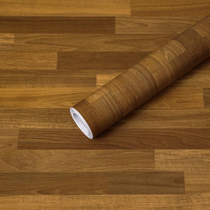 Photo 1 of COSNIGHT Butcher Block Contact Paper, Wood Countertop Peel and Stick Wallpaper, Removable Waterproof Wall Paper for Kitchen Cabinets 17.7''×393''