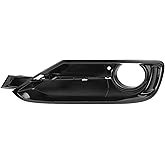 HEROFFIX Fog Light Grill Front Lower Bumper Fog Light Cover Inserts for BMW 320i 2012-2015 ABS No.51117300737 Black