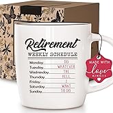Kinkiii Funny Retirement Coffee Mug Gifts for Retired Women Men, Humorous Mug Gift for Retired Him Her Wife Husband Grandparents Parents Boss Teacher Nurse, Thanksgiving Christmas Gifts, 13oz