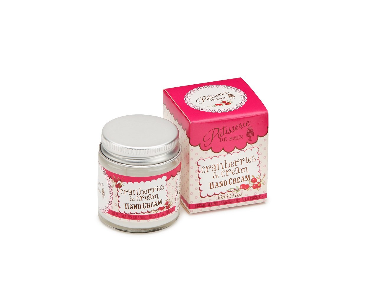 Patisserie de Bain Cranberries & Cream Hand Cream Jar 30ml