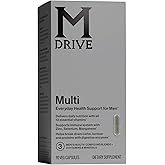 Mdrive Multivitamin for Men, Daily Multivitamin - Immune Health Support from Zinc, Selenium, Manganese & Vitamin D, Enzymes for Digestive Support, CoQ10 for Energy and Vitamin K2, 90 Capsules