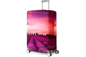 YEKEYI Travel Suitcase Protector Zipper Suitcase Cover Washable Print Luggage Cover 18-32 Inch