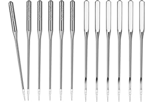 Qancekoo 80 PCS Universal Sewing Machine Needles 6 Sizes 65/9 75/11 80/12 90/14 100/16 110/18 Compatible with Singer Brother 