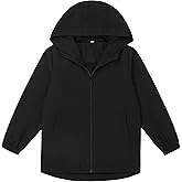 EIGIOO Boys Girls Windbreaker Hooded Jackets Lightweight Packable Jacket Toddler Rain Coats