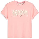 Scotch & Soda Girls Short Sleeve Fashion Tops, Graphic Tees, Crewneck