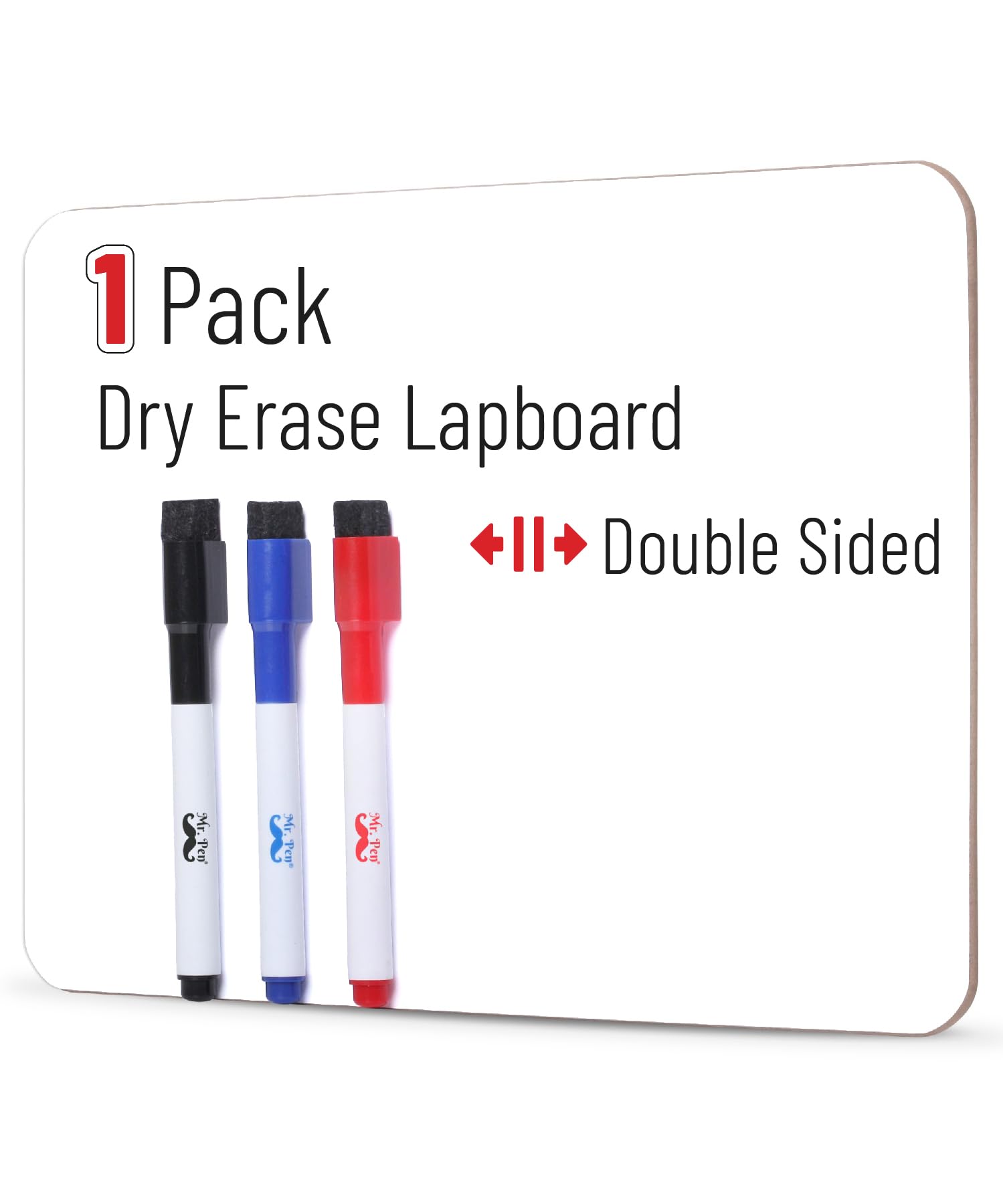 Photo 1 of Mr. Pen- Dry Erase Lapboard, 11.75" x 8.9", Double Sided with 3 Dry Erase Markers, Mini Dry Erase Board for Kids, Small White Boards for Students