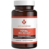 ACTIVATEDYOU Total Bio Reset- Detox Formula for Cleansing & Flushing Digestive System for Radiant Skin & Sustained Energy w/Chlorella, Kiwi Fruit, and Dandelion Root (60 Capsules)
