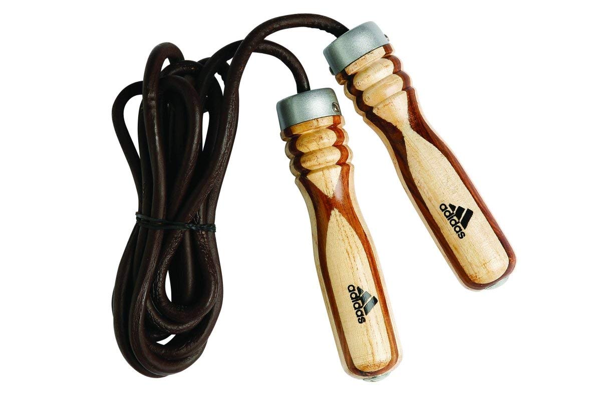 adidas ADIJRW01 Unisex Leather Skipping Rope - Brown, 270 Inch