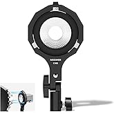 NEEWER Bowens Mount Adapter Holder, Mini to Bowens Mount Adapter Ring with Umbrella Socket, 5/8" Receiver, 180° Tilt for ONLY