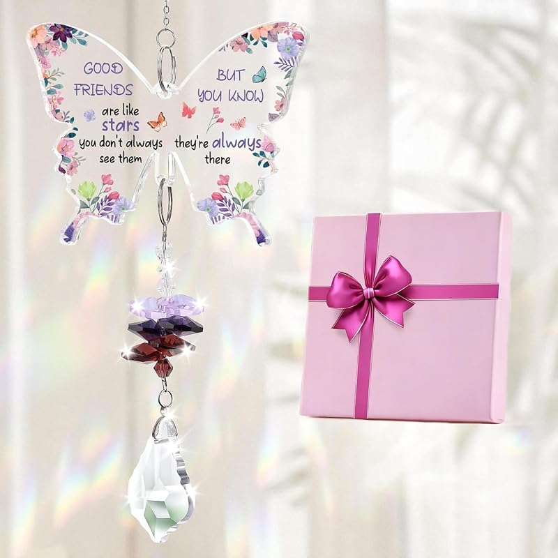 KAAYEE Crystal Suncatcher Gift Box Friendship Gift for Bestie Women