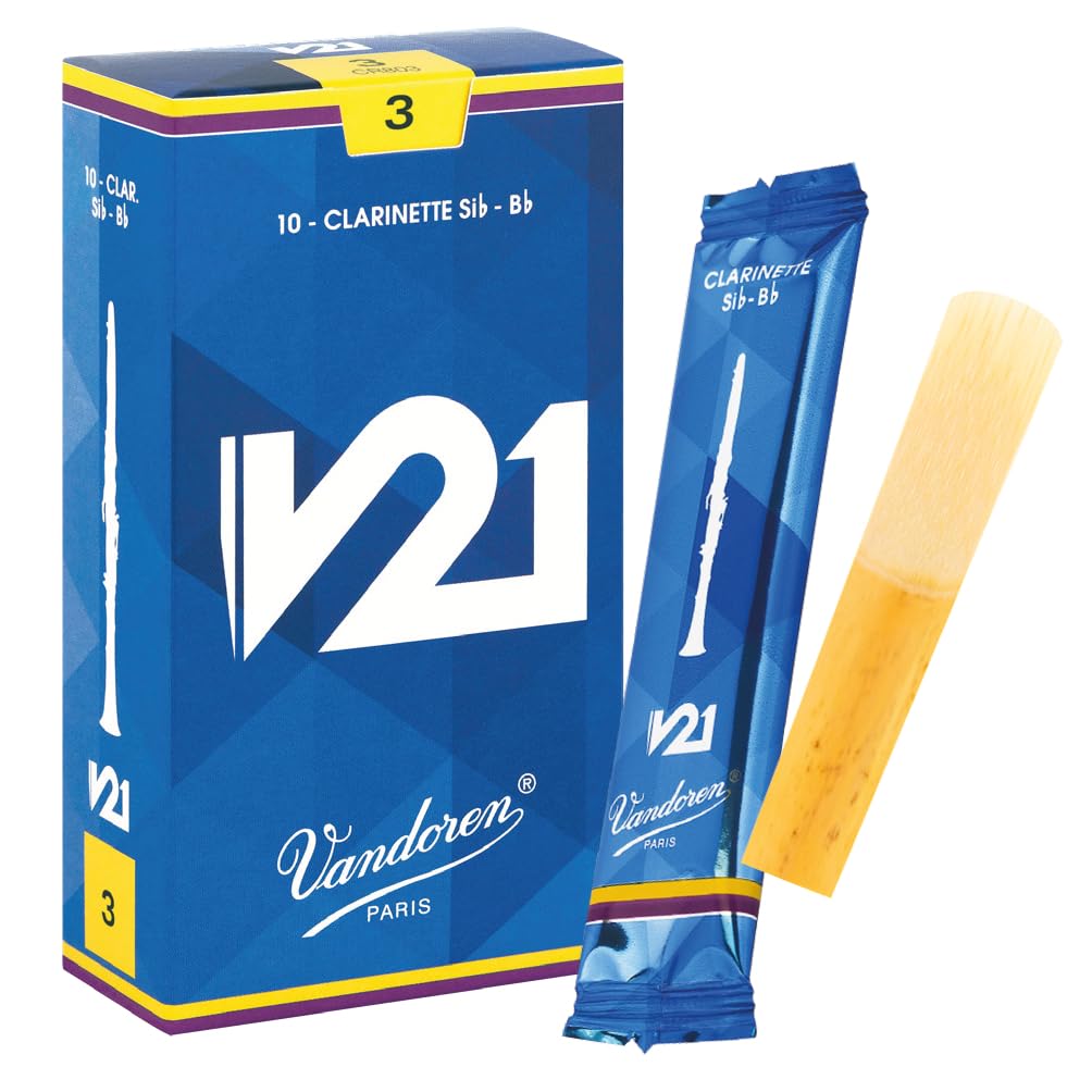 Vandoren V21 Bb clarinet reeds, box of 10 - Strength 3
