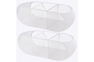 FACULX 2 Pack Collapsible Mesh Laundry Basket, 3 Compartments Popup Mesh Hamper with Handles, Pop Up Hamper for Laundry Room, Bathroom, Kids Room, College Dorm or Travel (white)