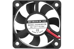 Compact 50mm 12V DC Cooling Fan: SXD5010S12M (10mm 4500RPM, 11.2CFM)