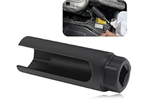 7/8" O2 Sensor Socket with Side Openings,Oxygen Sensor Socket with 1/2" Drive Port for Removing and Mounting O2 Sensor Tool,P