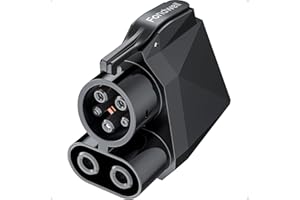 Fondwell NACS to CCS Charger Adapter: Compatible only with Tesla V3/V4 Supercharger - 1000V 500A DC Fast Charging for CCS1 EV - Check with Your Automaker for Compatibility