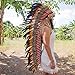 Novum Crafts Feather Headdress | Native American Indian Inspired | Choose Color (Rasta)