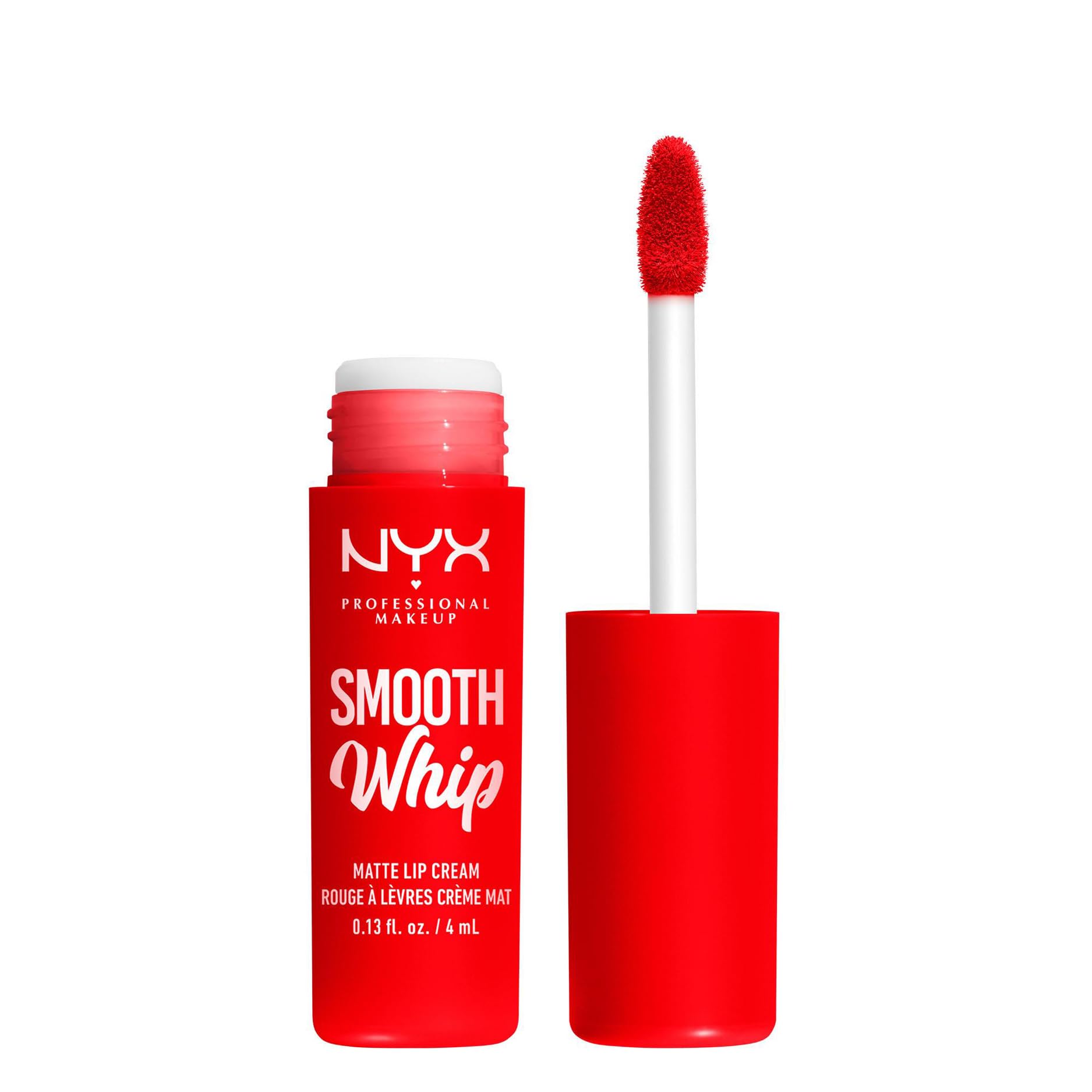 NYX Professional Makeup Liquid Lipstick, Matte Lip Cream, Ultra-Vibrant Shades, With Shea & Cocoa Butter, Smooth Whip, Shade: Icing On Top