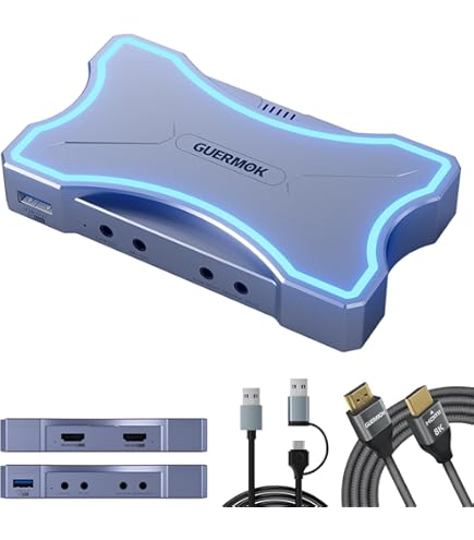 Amazon.com: Guermok 4K Video Capture Card for Streaming, USB 3.0