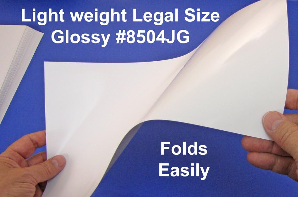 ProLabel Glossy Inkjet Paper 8 1/2 x 14 Legal Size 32lb 100 Sheets #8504JG