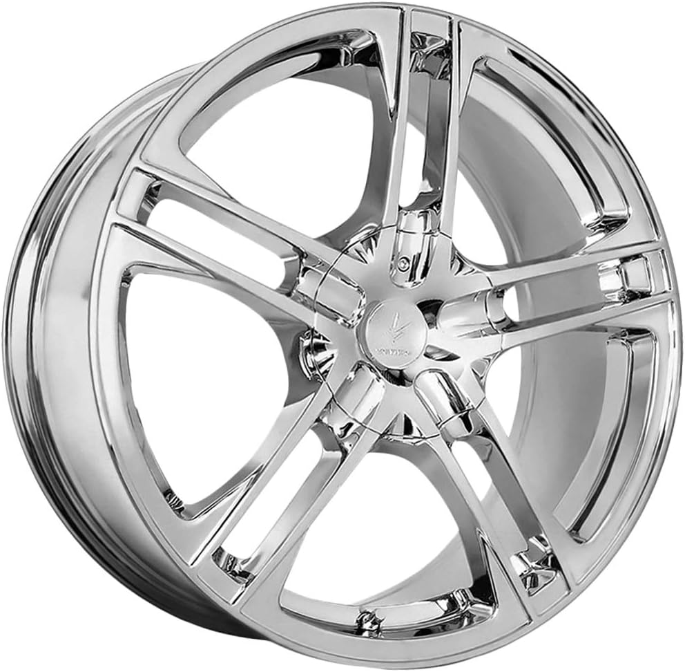 Verde Custom Wheels Protocol Chrome Wheel with Painted Finish (18 x 7.5 inches /6 x 120 mm, 40 mm Offset)