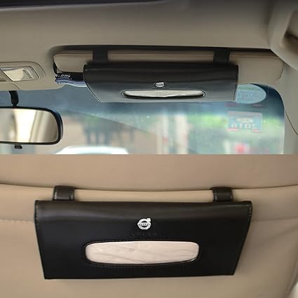 Amazon Volvo 車用ティッシュボックス ティッシュ ボックス ミニィッシュ カバー ボックス サンバイザーに置けるティッシュボックス K001 525 車用ティッシュカバー ボックス 車 バイク