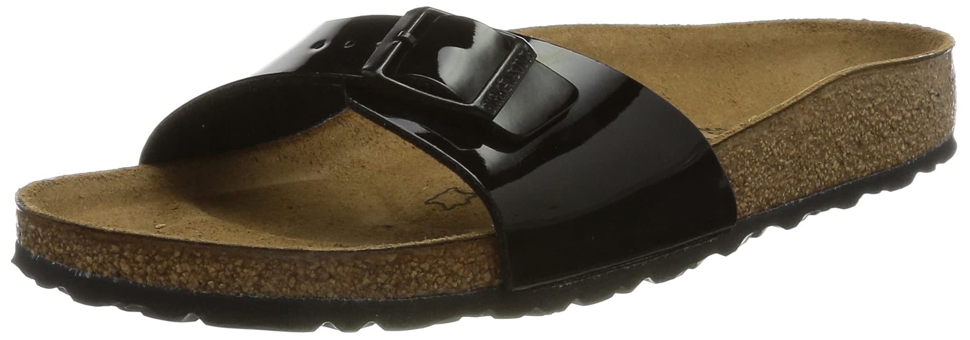 Birkenstock Women's Madrid Birko-Flor Sandal, Black Birko-Flor, 36 N EU/5-5.5 2A(N) US