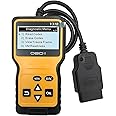Kewucn Car OBD2 Scanner Code Reader, Automotive Engine Fault Scanner to Clear Error Code, Diagnostic Scan Tool for Most OBD II Protocol Vehicles After 1996, Universal Car Accessories