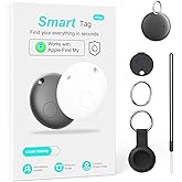 Alternative: Smart Bluetooth Tracker for Apple Find My No Monthly Fee, Item Finder for Keys, Luggage, Bags & Pets, Precision Tracking, IP68 Waterproof Design (iOS Only)