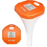 XY-WQ Digital Pool Thermometer, Easy-to-Read, Large LCD, IPX8 | Large LCD with easy-read numbers, IPX8 waterproof housing and safety rope for pools, spas, hot tubs and aquariums.