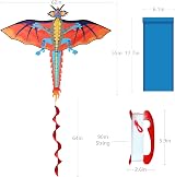 通用 Touch the Sky Huge Dragon Kite 55x62in Single Line 90M String view 5