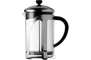 Safdie & Co. French Press Coffee Maker Percolator Pot,800ml Clear Superiour Glass,Insulated.Ideal for Tea,Coffee.Superiour Filter Press