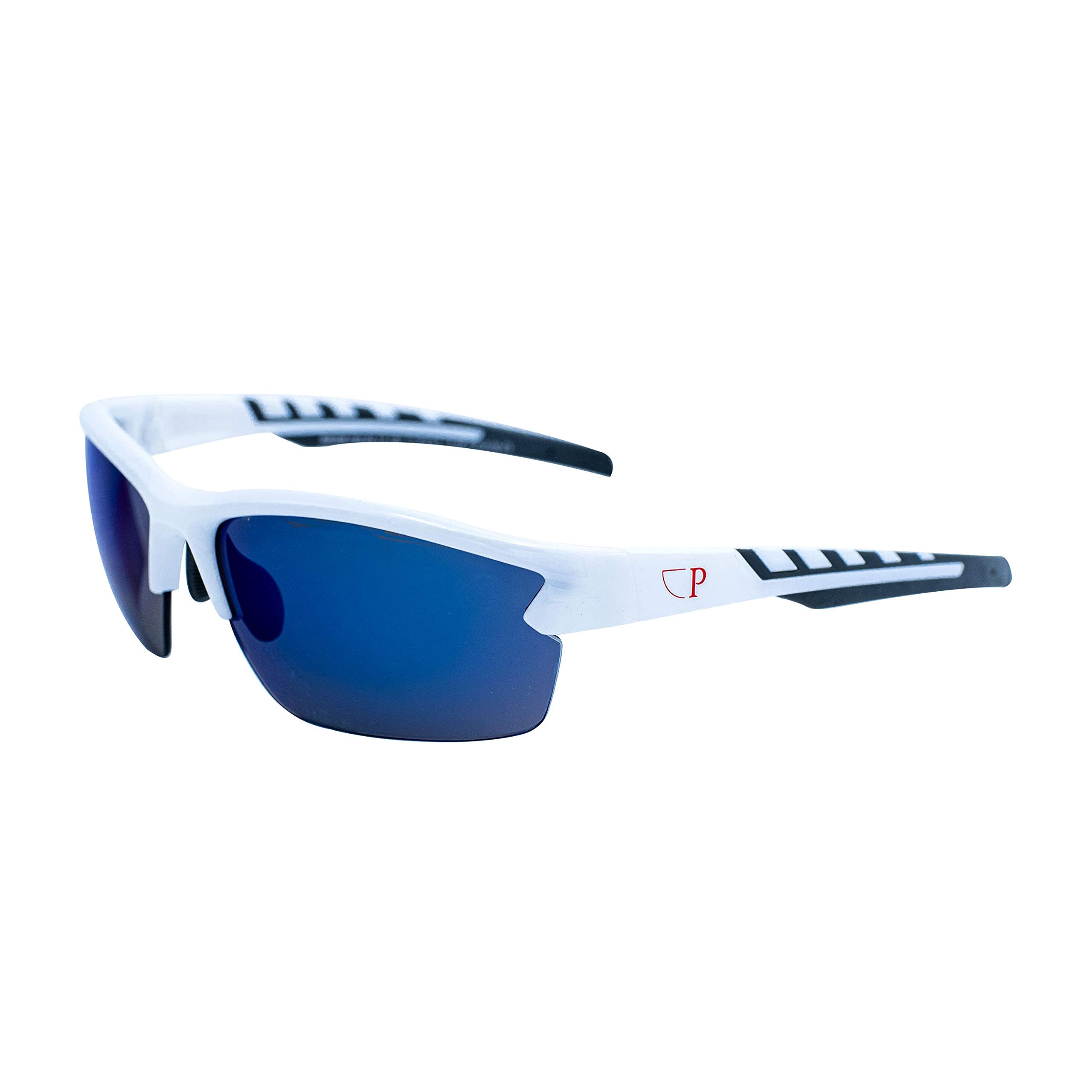 OPTX Europe Sports Glasses with Polarised Lenses Lightweight Frame Ergonomic and Durable Available in Various Models and Colours Includes Glasses Case White - White - Size: Naked