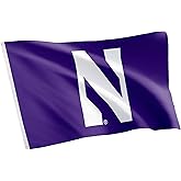 Desert Cactus Northwestern University NU Flag - 3 x 5 Feet Wildcats Banner, Indoor/Outdoor Durable Fabric, 100% Polyester Design (Style 1)