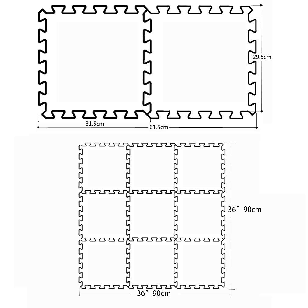Meitoku Tapis Puzzle Pour Bebe Tapis De Sol Pour Enfants Play 9pcs Bag Chaque Piece 30x30cm Depaisseur 1cm Ameublement Et Decoration Decoration De La Maison Napravi Rs