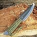 Grand Way Tactical Survival Throwing Knife - Stainless Steel Sharp Black Blade - Thrower Sheath - Everyday Sports, Fighting Rescue - Self-Defense Camping 15715