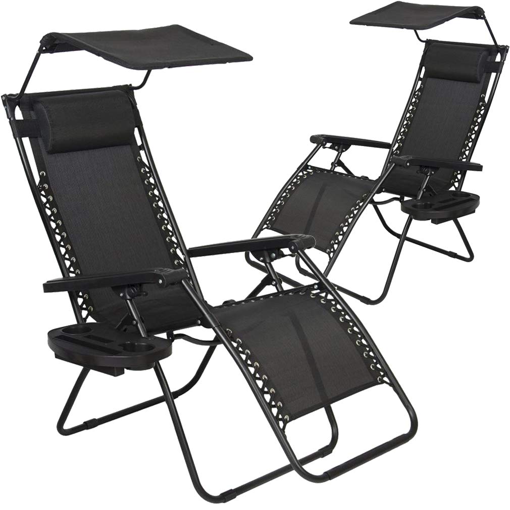 zero gravity chair with sunshade