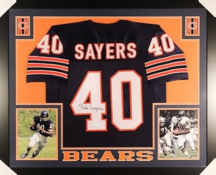 signed gale sayers jersey