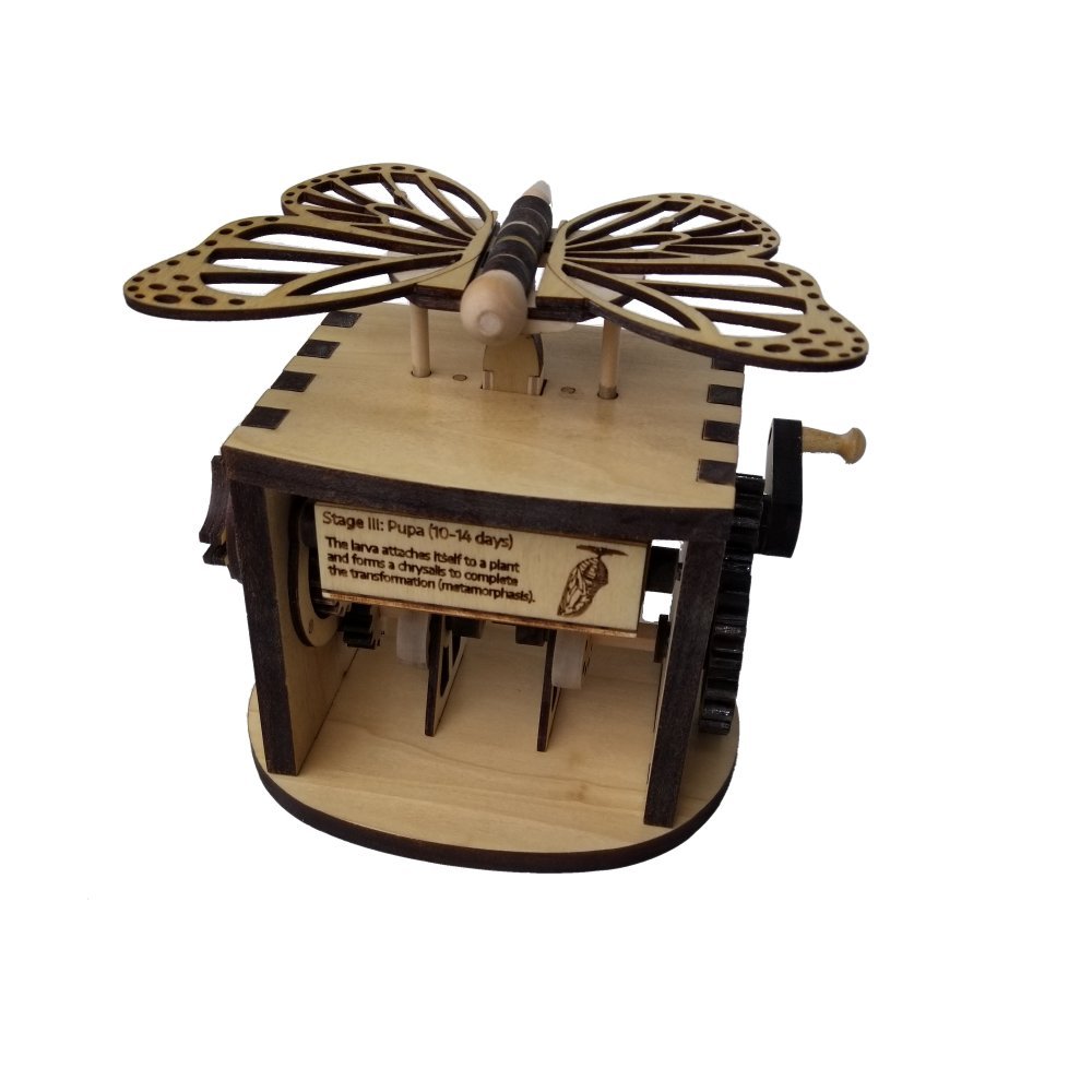 Butterfly Automata Animated Wood Building Kit