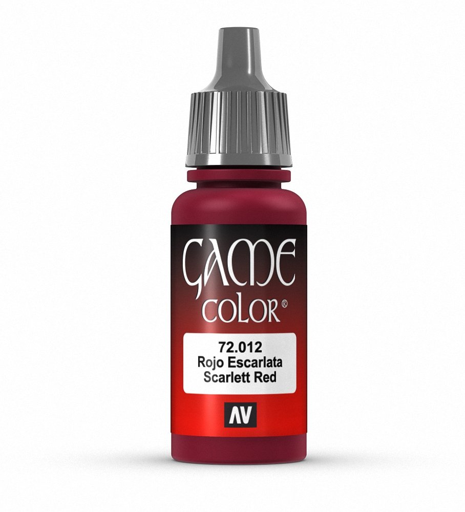 Vallejo Game Color Scarlett Red Paint, 17ml