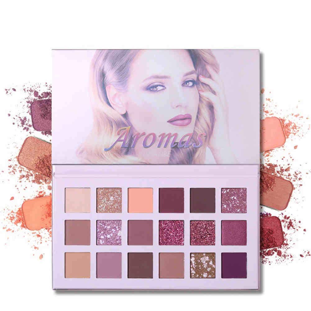 Ucanbe Eyeshadow Palette 18 Colors Glitter Matte Shimmer High Pigmented Long Lasting Rose Make up Eye Shadow Pallete, Great Choice for Girls.