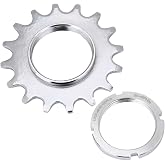 VGEBY Single Speed Freewheel, High Strength Steel Flywheel Sprockets Parts for Fixed Gear Bike 13/14/15/16T(16T) Fixed Gear Cog Fixed Gear Cog
