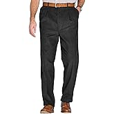 Chums Men's HIGH-Rise Pants Luxury Cotton Corduroy Trousers
