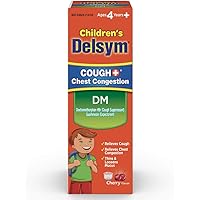 Delsym Children's DM Cough + Chest Congestion Relief Liquid, Cherry, 4oz