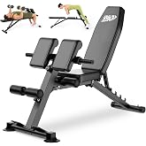 YYJO 1000LBS Adjustable Weight Bench Roman Chair | For Home Gym, with incline/decline/flat &amp; back extension for full-body training