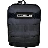 Elite First Aid Tactical Survival Kit, MOLLE-Compatible Tactical First Aid Kit for Home, Car, Camping, Sports, and More (91630)